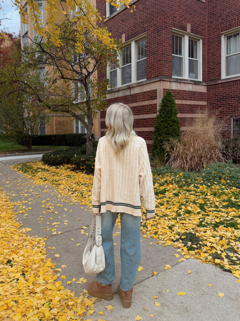 Vibe Check Cable Knit Sweater