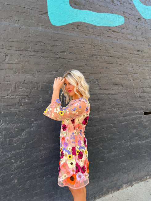 Rose Garden Embellished Dress