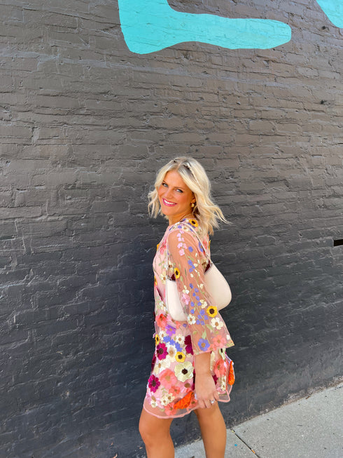 Rose Garden Embellished Dress