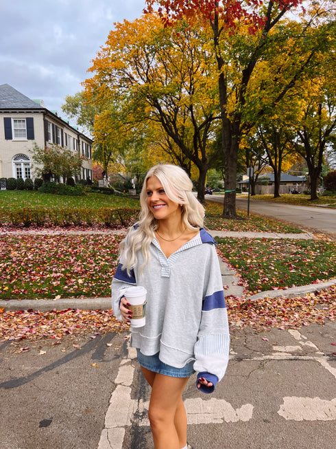Lazy Days Pullover // Navy *RESTOCKED*