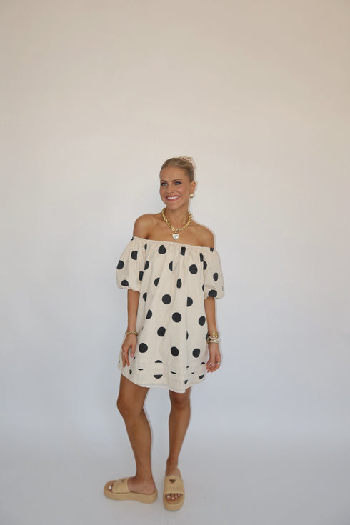 Flirt Back Dot Dress *RESTOCKED*
