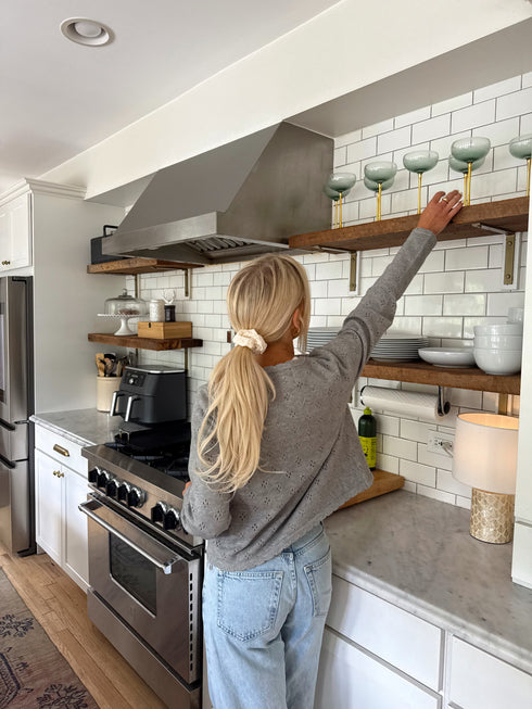 Clara Pointelle Cardigan // Grey *RESTOCKED*