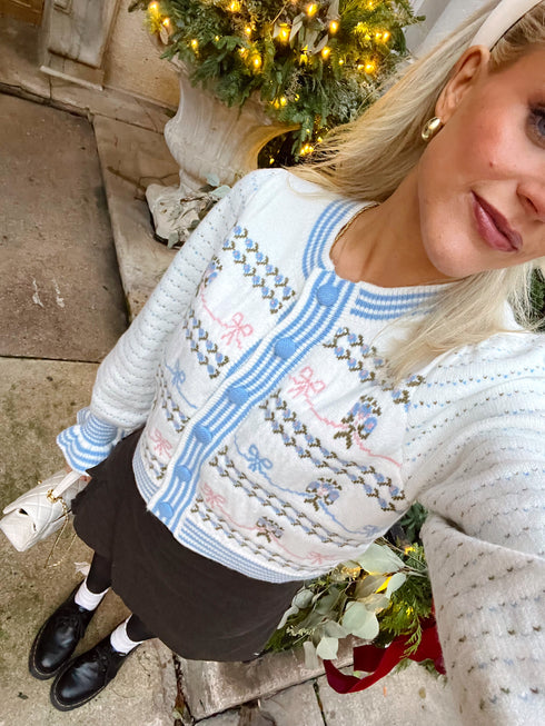 You Bow Girl Cardigan *RESTOCKED*