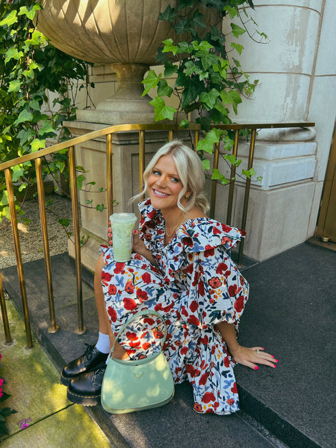 Dream Girl Dress // Red Floral