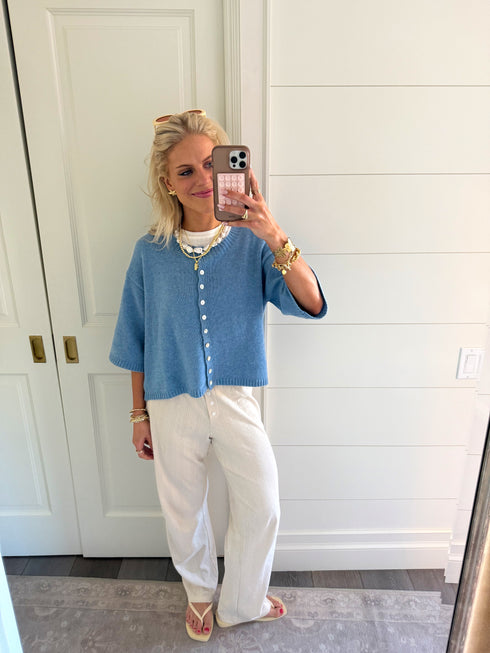 Coastal Cardigan // Ocean Blue