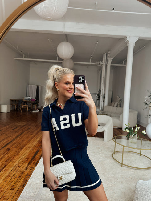 Game, Set, Match Knit Top