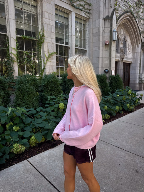 Track Star Satin Shorts // Maroon