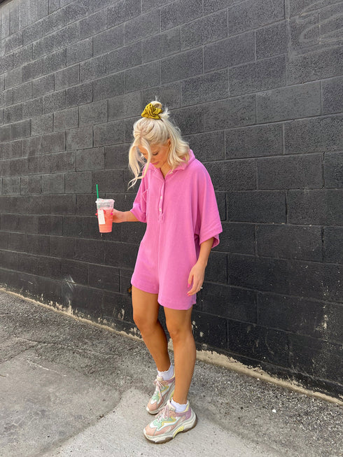 Summer BFF Romper// Peony