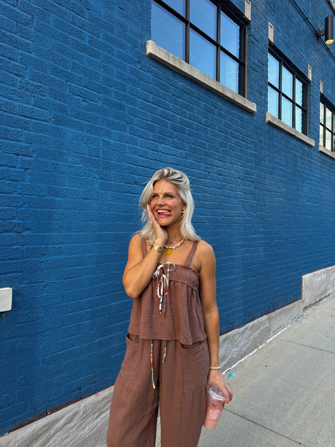 Picnic Princess Top // Brown