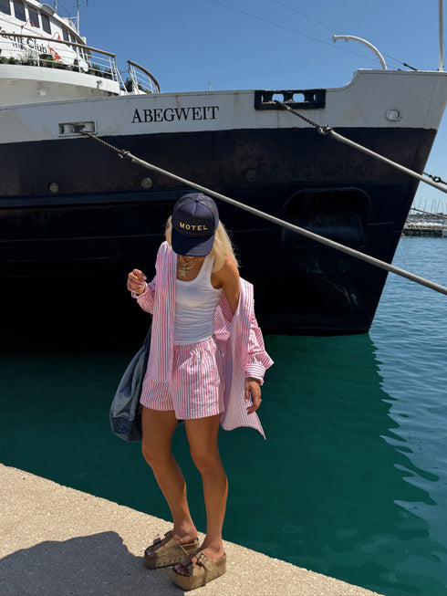 Off-Duty Summer Striped Set