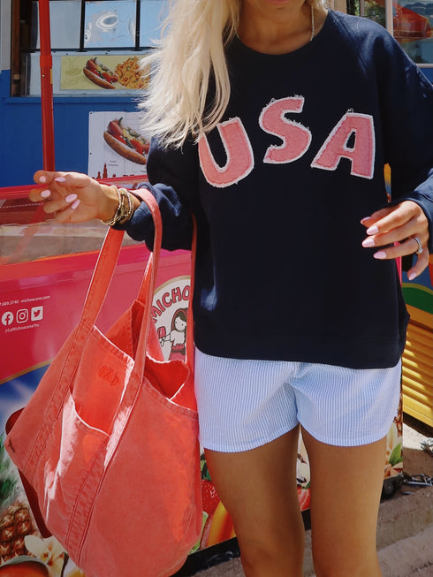 Marina Moment Striped Short // Blue