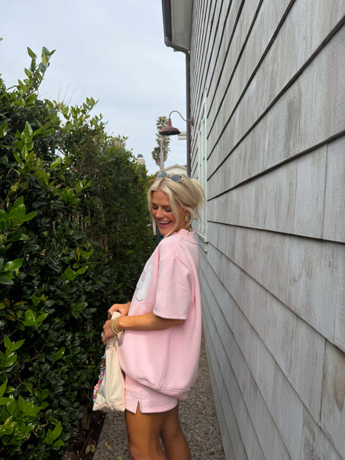 Coast Club Mockneck // Baby Pink
