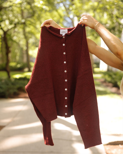 Coco Cutie Cardigan // Wine *RESTOCKED*