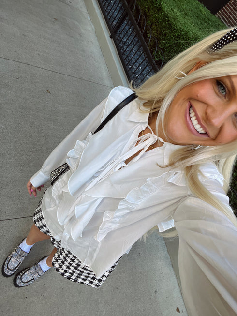 Upper East Side Frill Top