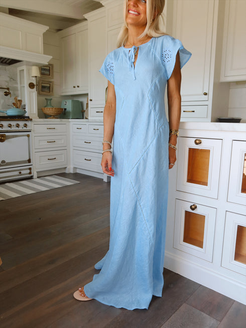 Clambake Linen Dress // Ocean