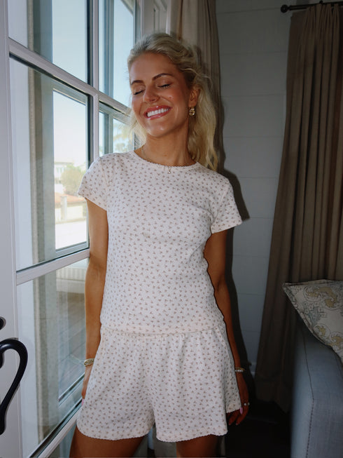 Bloom Tee // Cream Pointelle