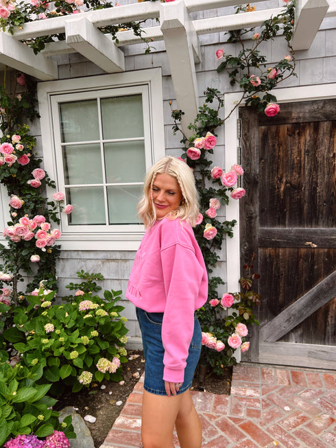 Mali-boo Babe Pullover// Pink