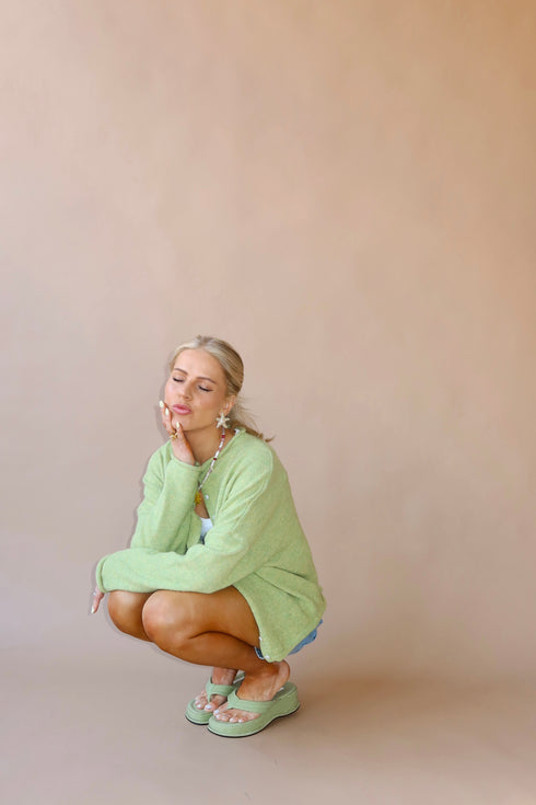 Coco Cutie Cardigan // Lime *RESTOCKED*