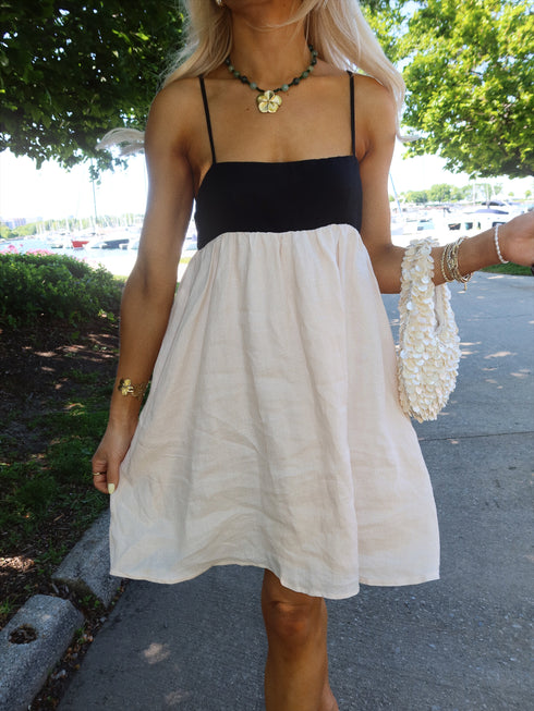 Fun in the Sun Dress // Natural *RESTOCKED*