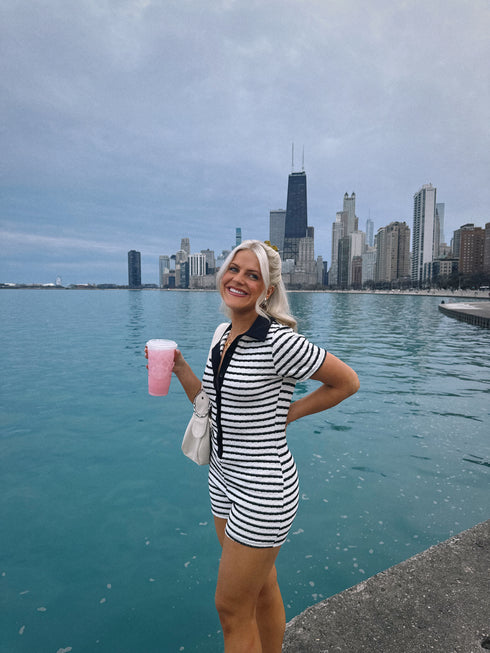 Summer Hunny Striped Romper *RESTOCKED*