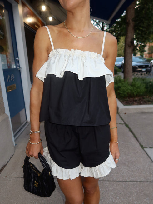 Euro Girl Ruffle Shorts