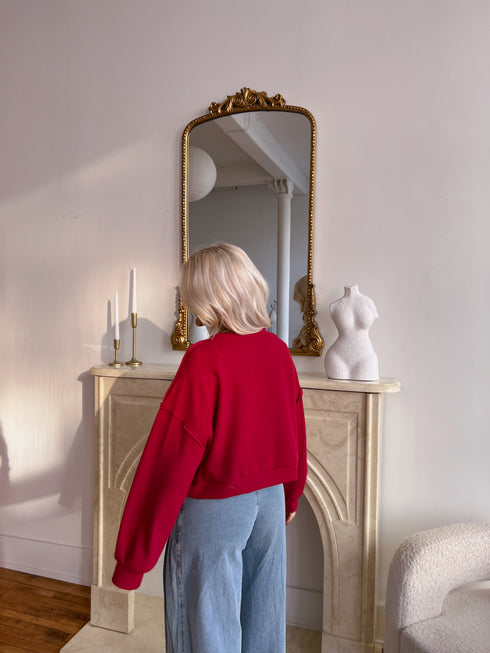 Holly Jolly Ribbed Pullover