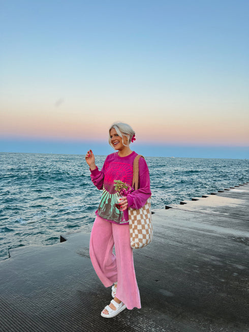 Homebody Lounge Pant// Pink *RESTOCKED*