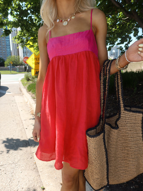 Fun in the Sun Dress // Red + Pink