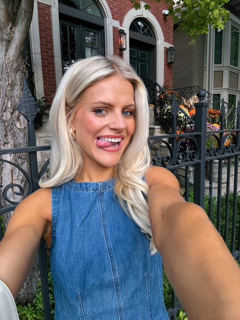 The Pippa Dress// Medium Wash