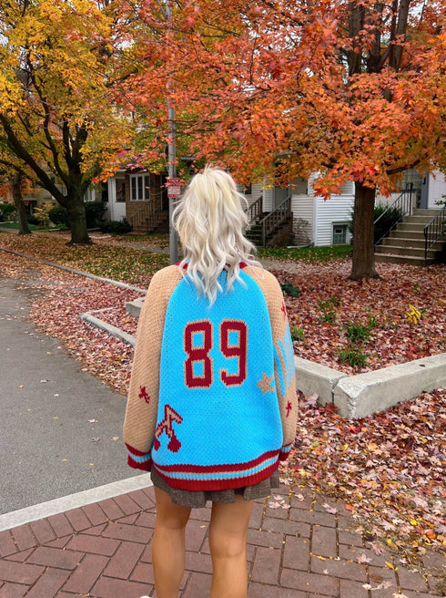 End Game Knit Jacket// Aquamarine