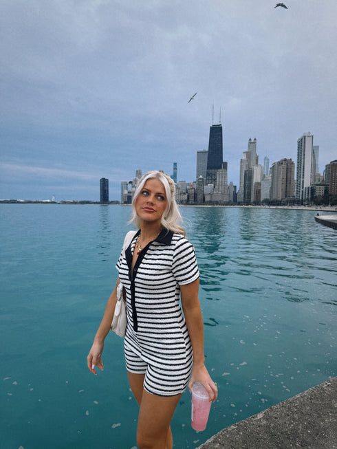 Summer Hunny Striped Romper *RESTOCKED*