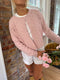Clara Pointelle Cardigan // Blush *RESTOCKED*