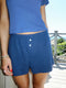 Salty Air Pointelle Shorts // Navy