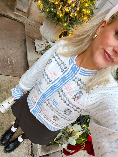 You Bow Girl Cardigan *RESTOCKED*