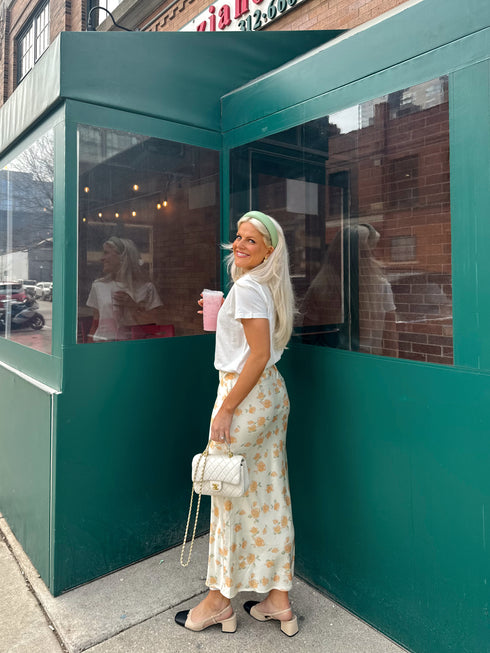 Secret Garden Satin Skirt