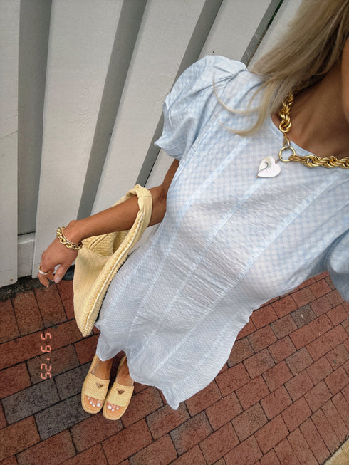 Stay Sunny Dress// Blue