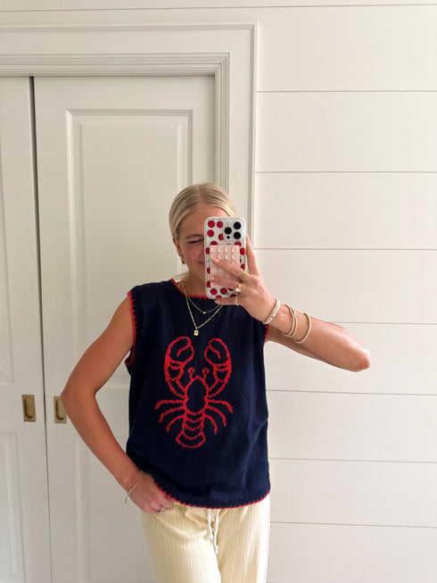 Maine Chick Knit Top // Navy