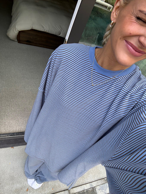 Road Trip Pullover // Sky Stripe *PREORDER*