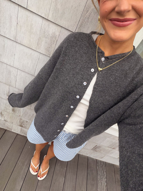 Coco Cutie Cardigan // Heather