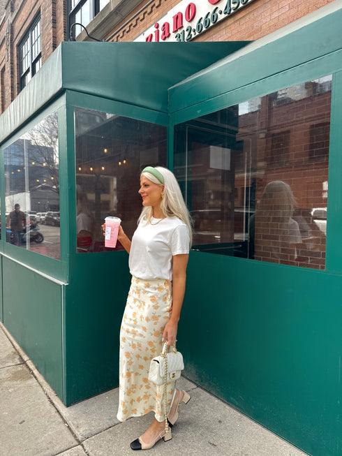 Secret Garden Satin Skirt