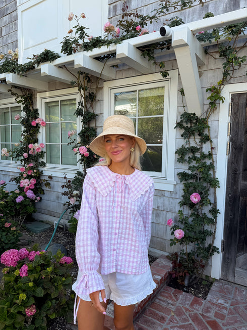 Honey Honey Top // Pink Gingham