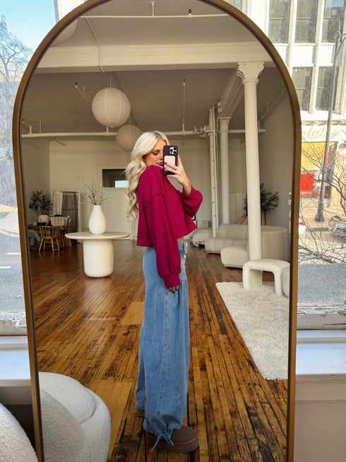 Holly Jolly Ribbed Pullover