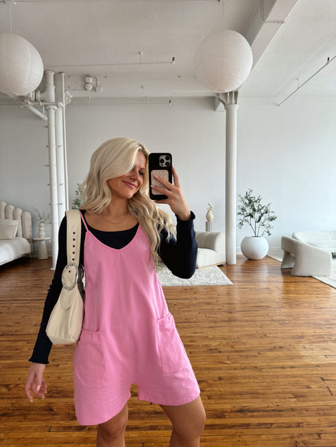 Summer People Romper // Pink