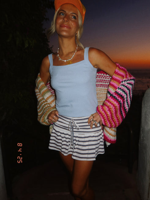 Sunset Skate Stripe Skort