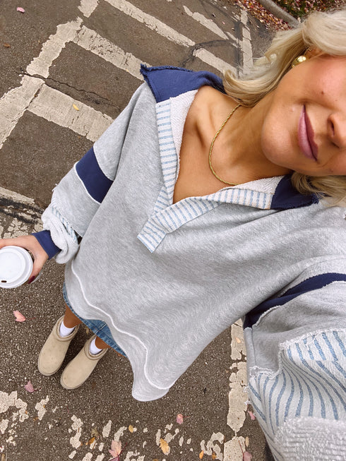 Lazy Days Pullover // Navy *RESTOCKED*