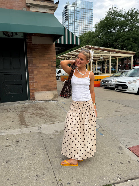 Tiramisu Skirt // Cream