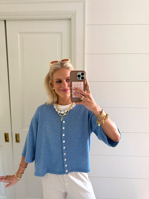 Coastal Cardigan // Ocean Blue