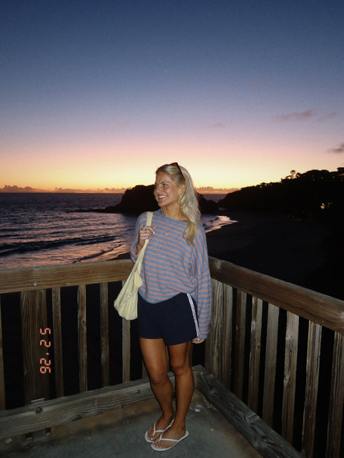 Sun Club Knit // Seabreeze Stripe