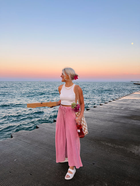 Homebody Lounge Pant// Pink *RESTOCKED*