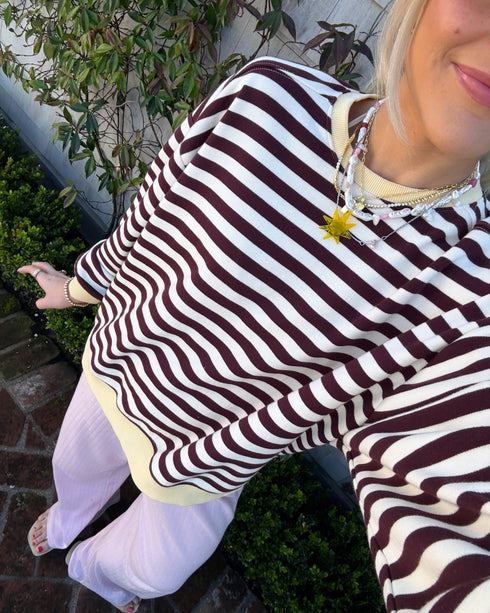 Cali Cutie Striped Pullover